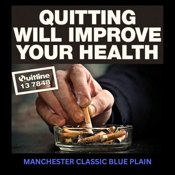Manchester Classic Blue Plain Package - 20s (10 Pack)